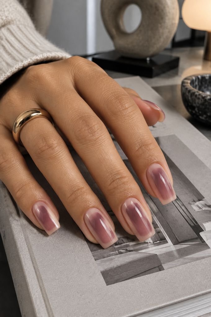 Mauve Aura Negative-Space Panels