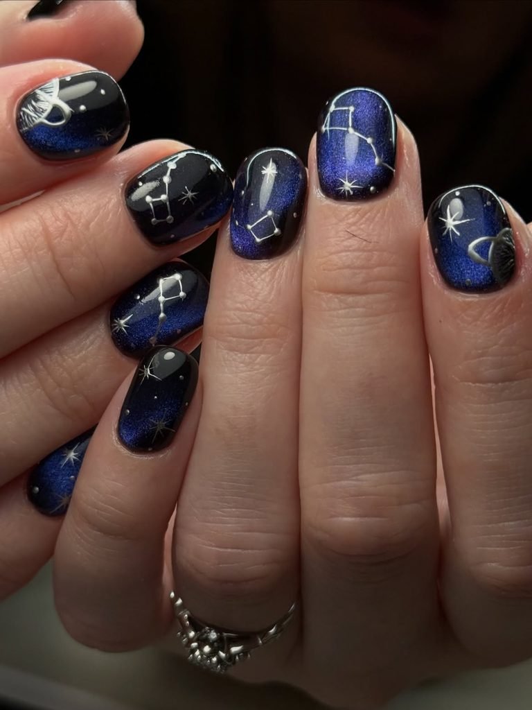 Midnight Blue Constellations