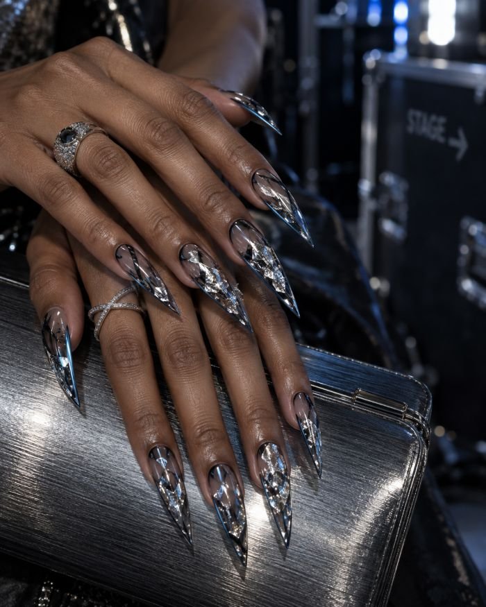 Mirror-Shard Stage Nails