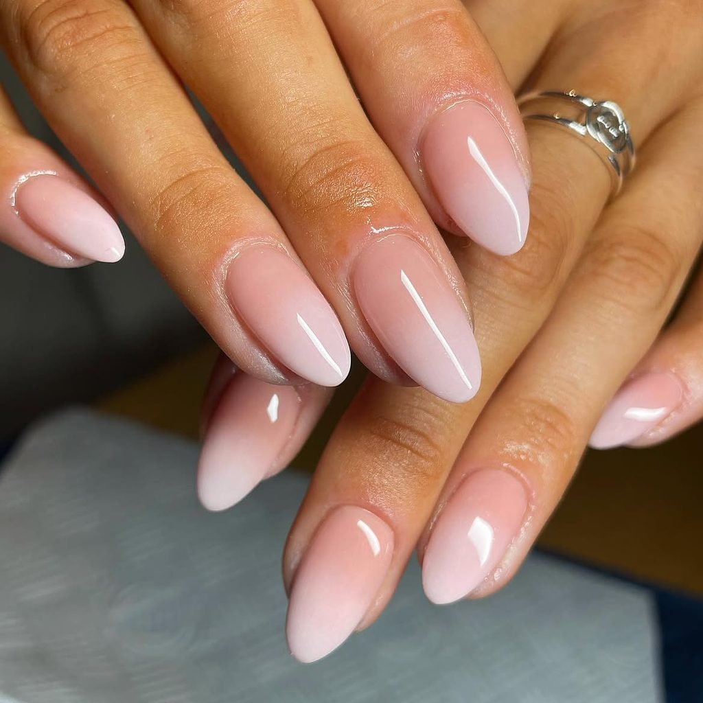 Ombre Almond Nails