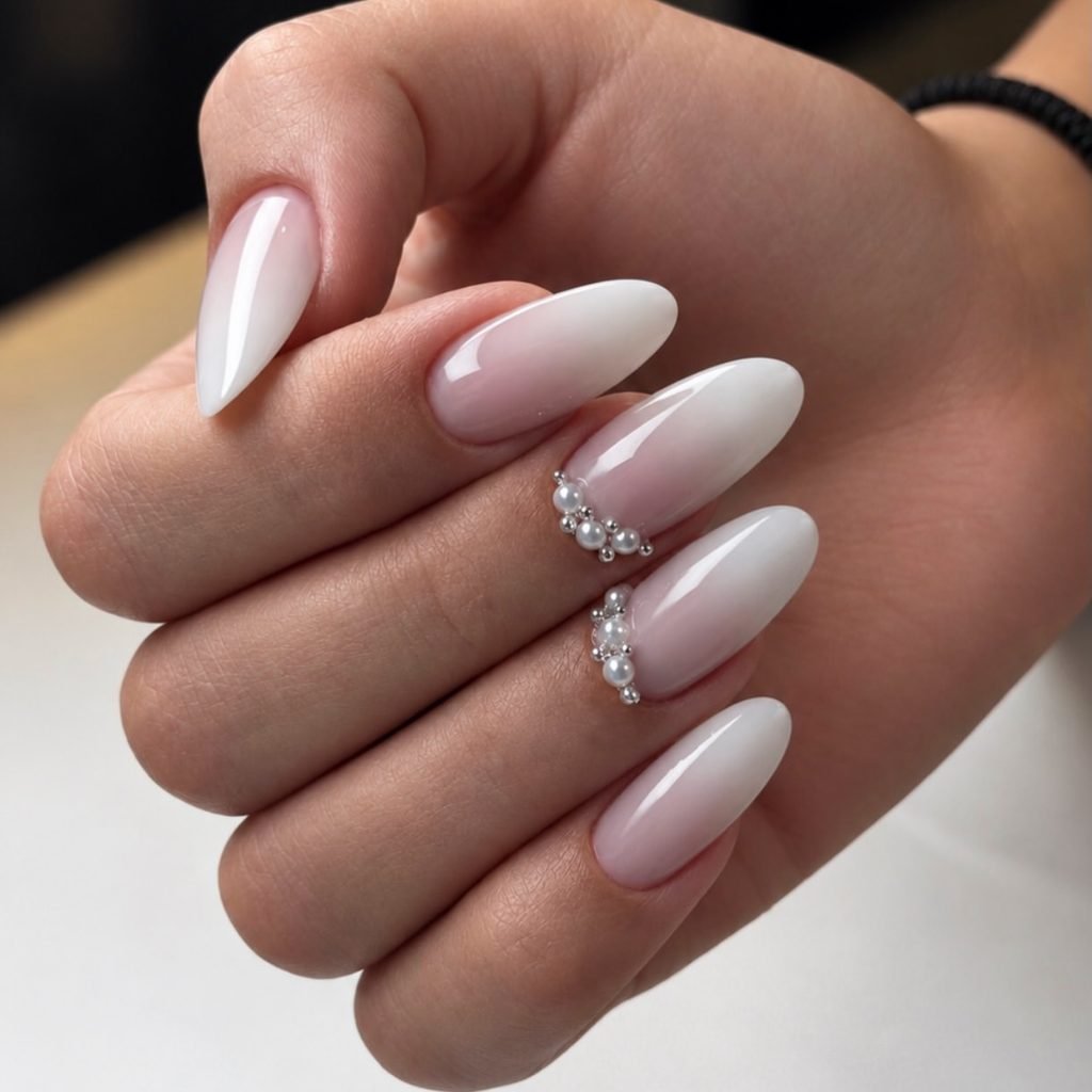 Ombre Wedding Nails