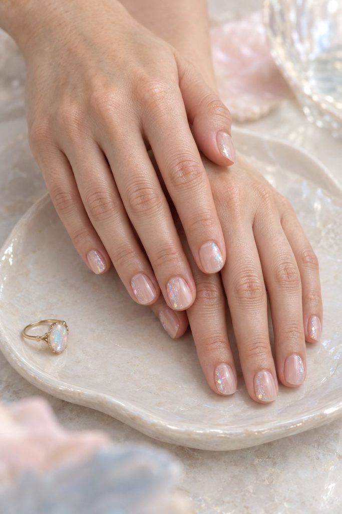 Opal Iridescent Glitter Glaze