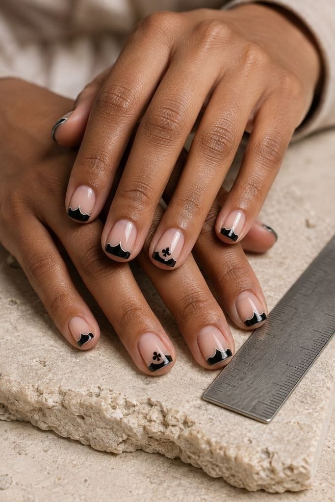 Pointed-Arch Tracery French Tips