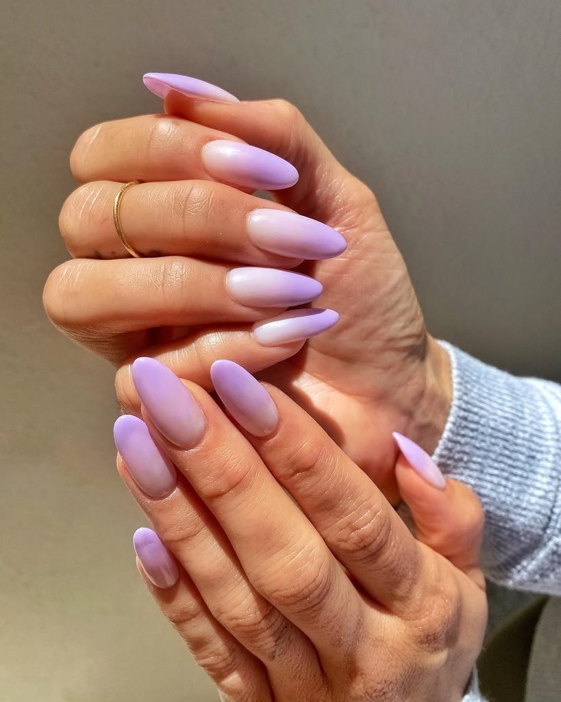 Purple Ombre Nails