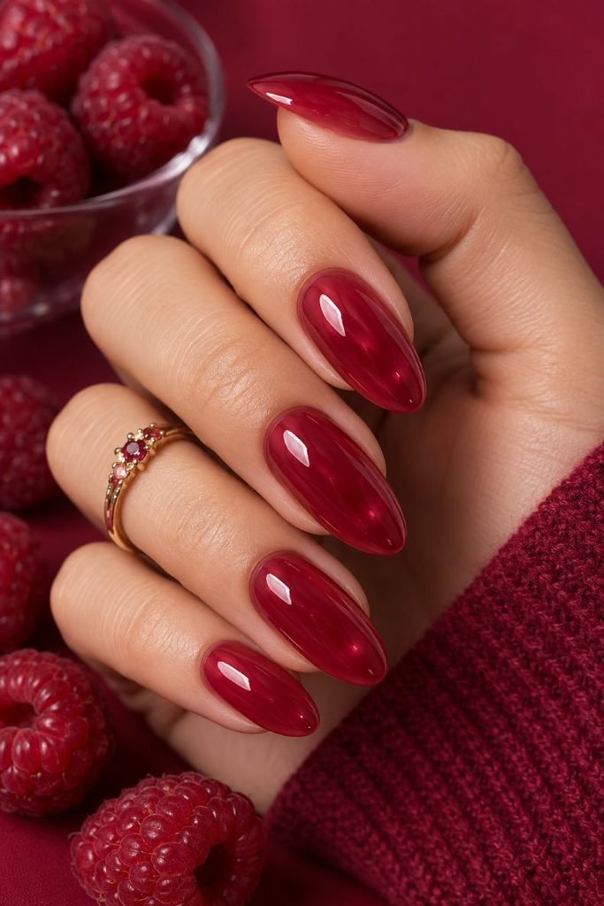  Raspberry Jelly Nails