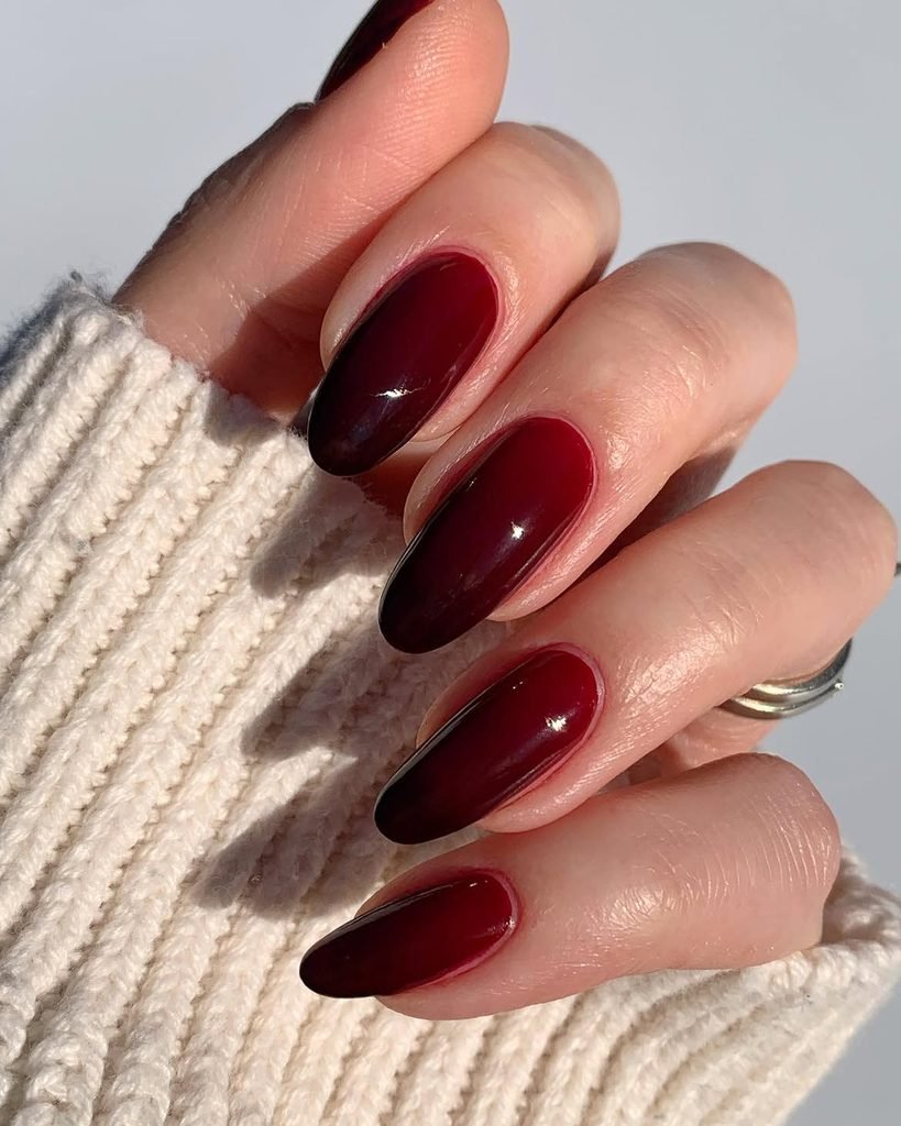 Red Ombre Nails
