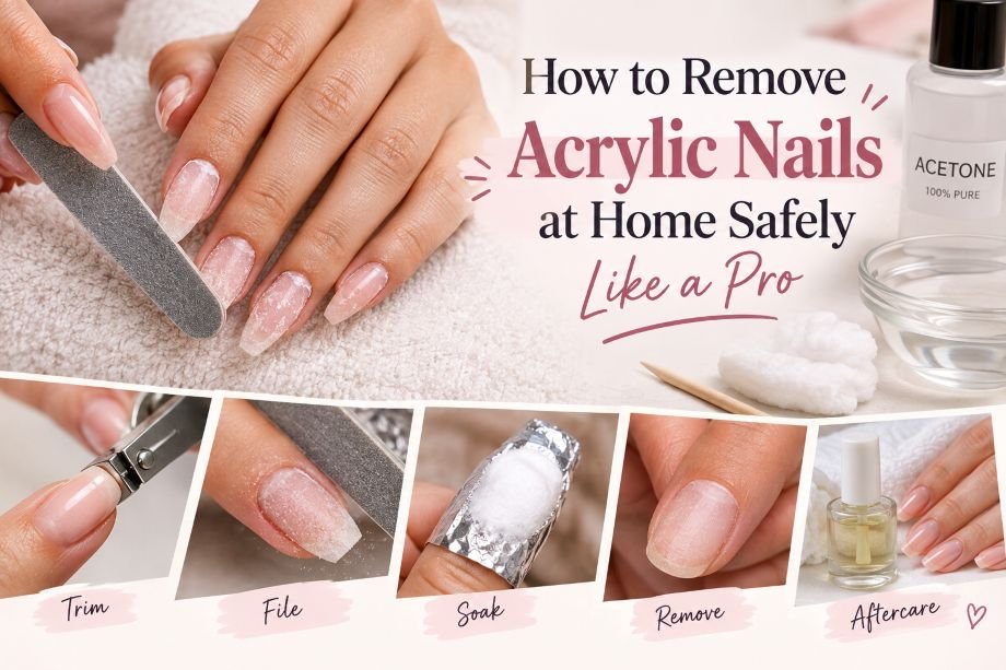 How to Remove Acrylic Nails at Home Safely Like a Pro