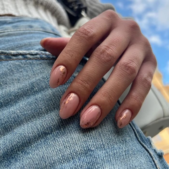 Rose-Gold Foil Negative Space