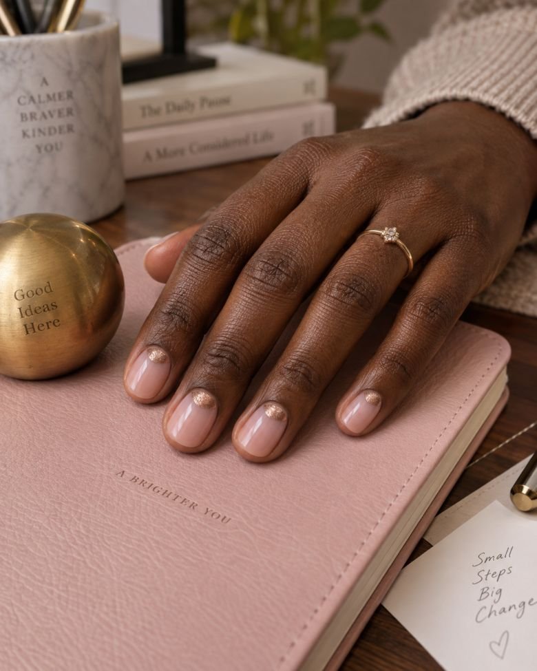 Rose Gold Velvet Half-Moons