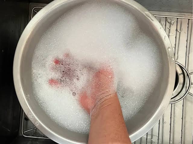 Soaking Hand in Water
