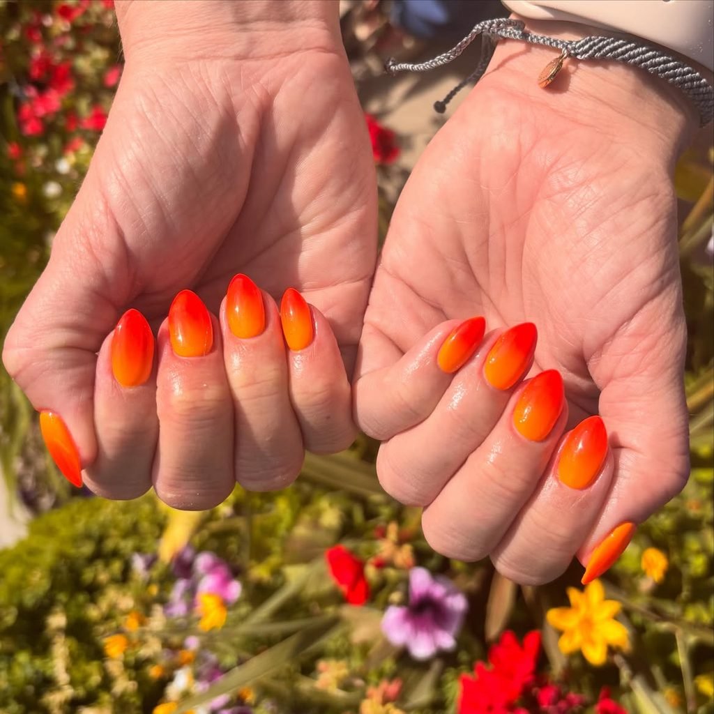 Sunset Ombre Nails