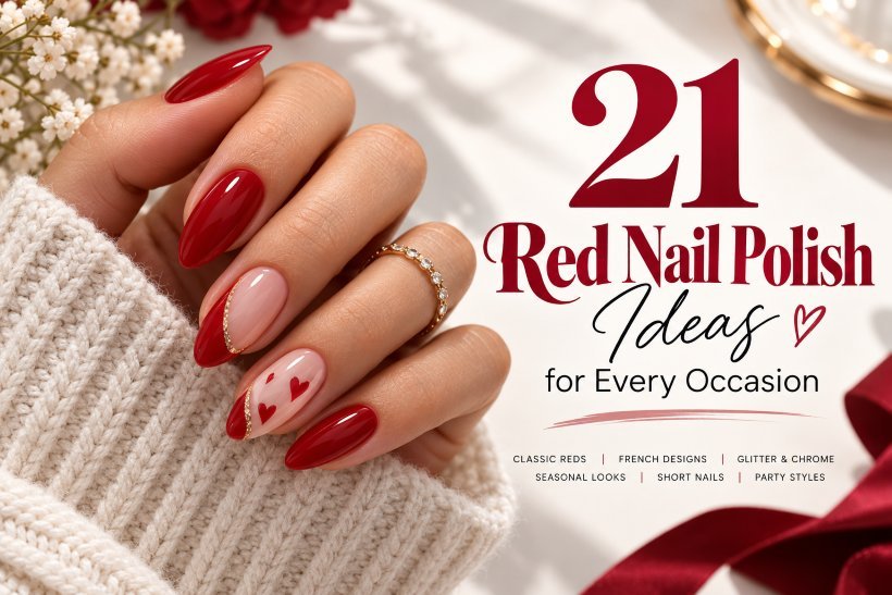 21 Red Nail Polish Ideas