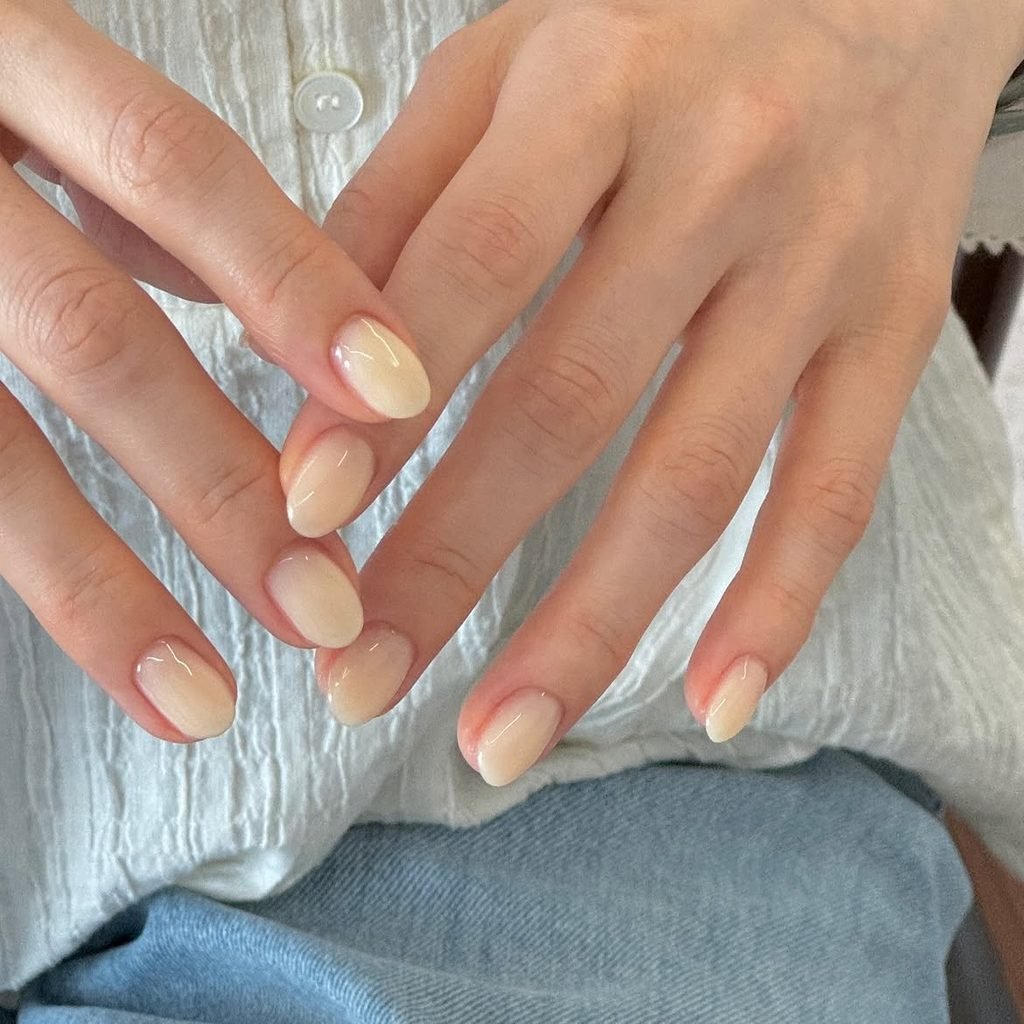 Milky Lemon Nails