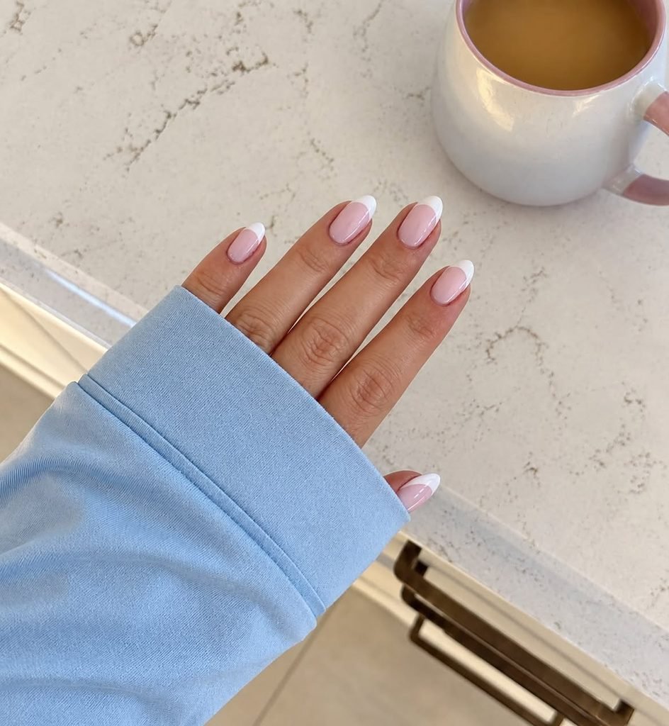 White Micro-French Tips